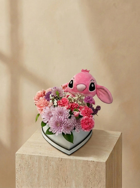 Lovia – Heart Box Floral Gift Set